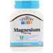 Магній, Magnesium, 21st Century, 250 мг, 110 таблеток